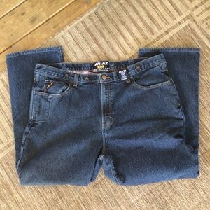 LIKE NEW ARIAT M4 FLANNEL LINED LOW RISE BOOT CUT MENS JEANS SZ 44x36